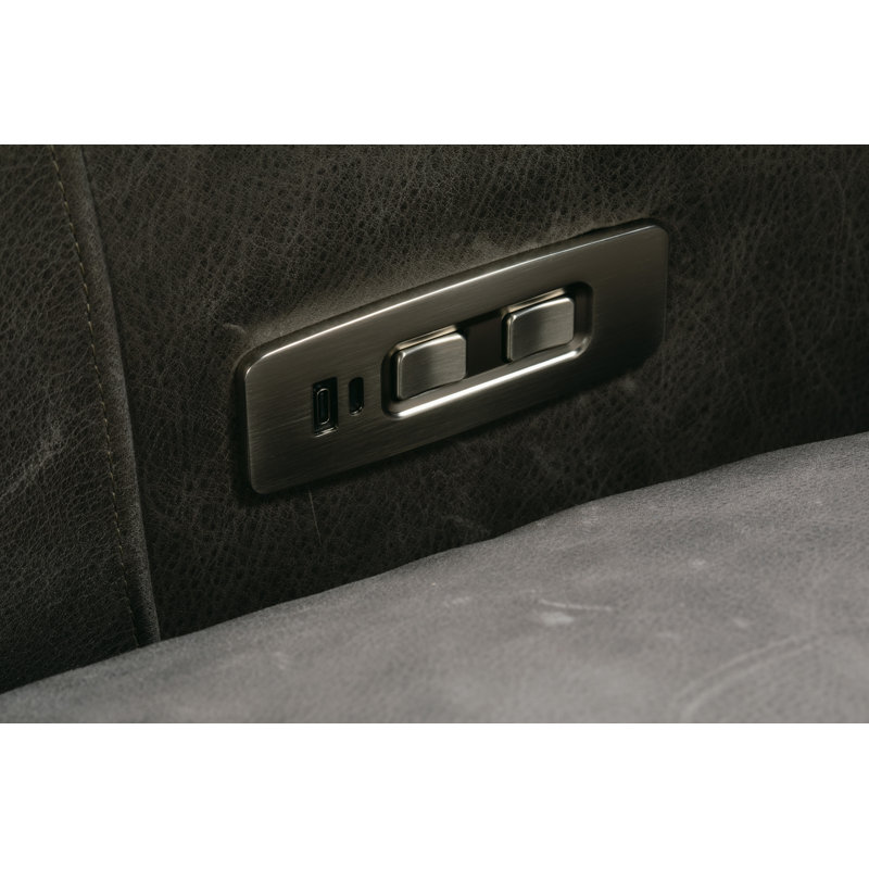 Sylvie Leather Swivel Recliner