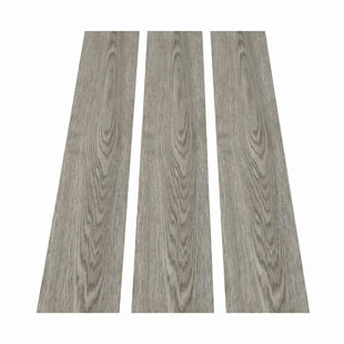 Peel And Stick PVC Vinyl Plank Flooring – 6" X 36" Self-Adhesive Wood Grain Floor Tiles, Easy DIY Installation For Garage, Basement, Low-Traffic Spaces(1Mm 54PCS Cover 81 SQ.FT)