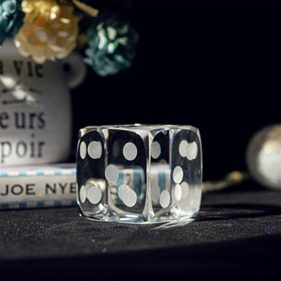 Bloc de dés multi-facettes en verre