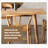 Brown Rectangular Solid Wood Dining Table-112604368