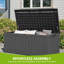 450L Lockable Garden Storage Box,Large Deck Box-128504720