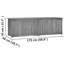 Rosalind Wheeler Dalicia 175cm W 310L Water Resistant Teak Solid Wood Deck Box in Brown