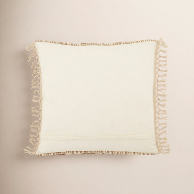 Oakleaf Chevron Polyester,Wool,Cotton Blend Throw Pillow