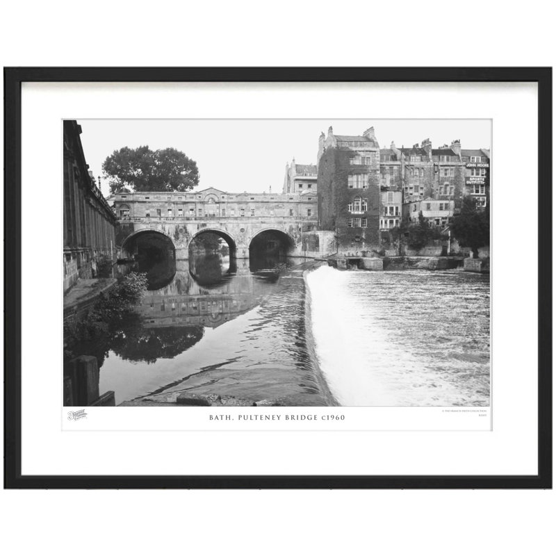 Bath, Pulteney Bridge C1960 1 Piece Single Picture Frame Wall Art, 60cm H X 80cm W x 2cm D