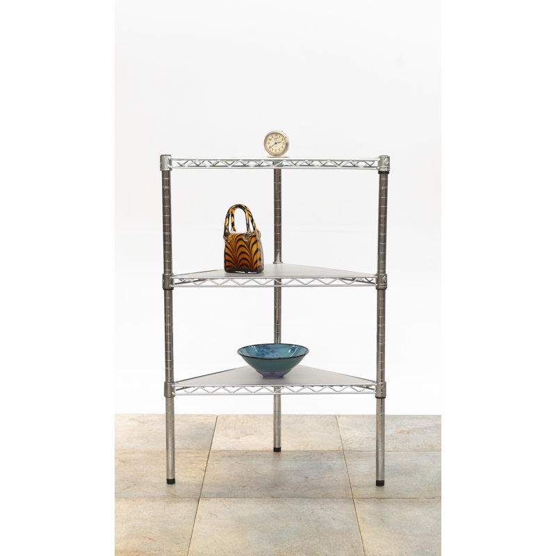 Triangle PVC Shelf Liner, Gray, 0.125" H x 18" W x 18" D