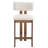 Francile Upholstered Stool with Solid Wood Frame-352002164-352002161