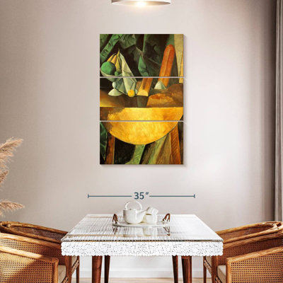 Avery Bread And Fruit Dish On A Table