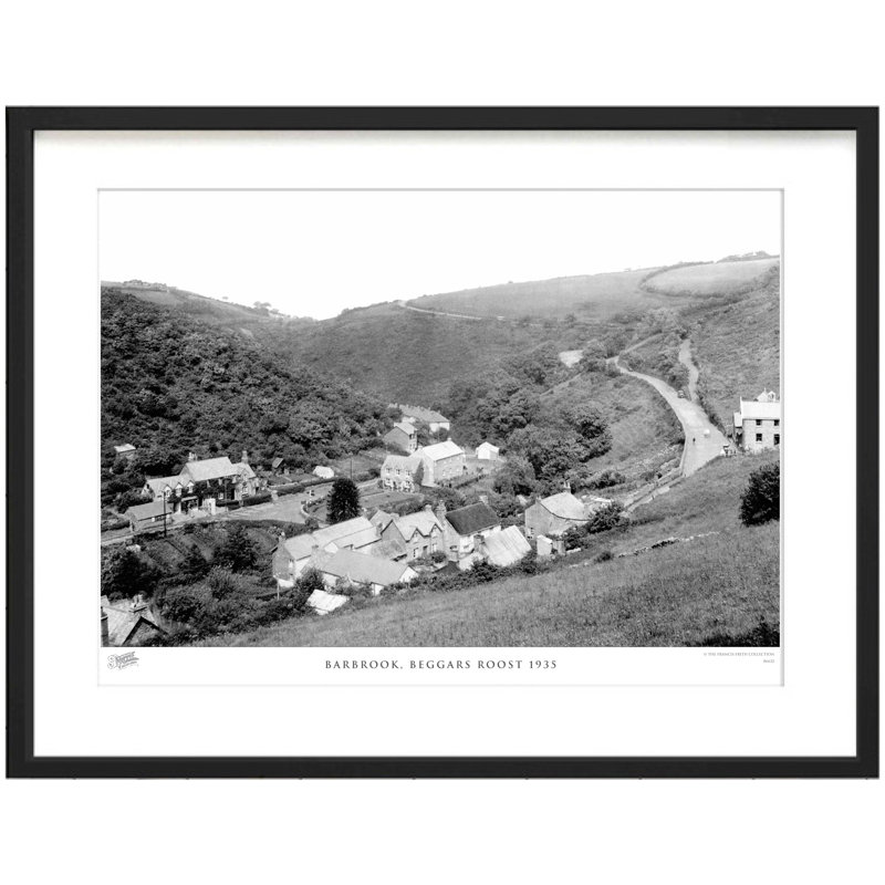 Barbrook, Beggars Roost 1935 - Single Picture Frame Print, 40cm H x 50cm W x 2.3cm D