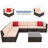 Bump 6 - Person Patio Conversation Set with Cushions-440893512