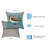  Polyester Throw Square Indoor/Outdoor Pillow Cover and Insert