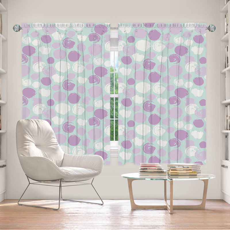 Paire de rideaux obscurcissant en polyester Evamae, L 40 po x L 61 po