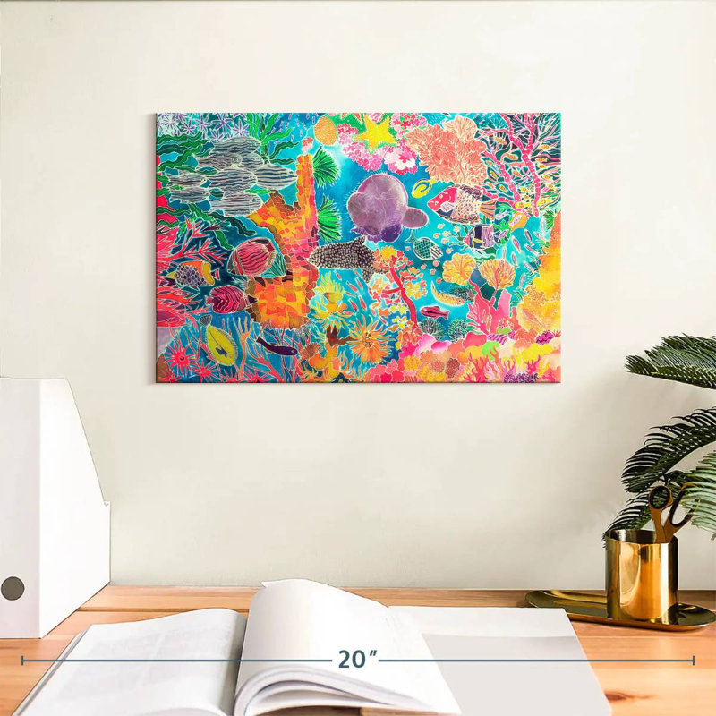 Corail tropical Brampt, H 8 po x l 12 po