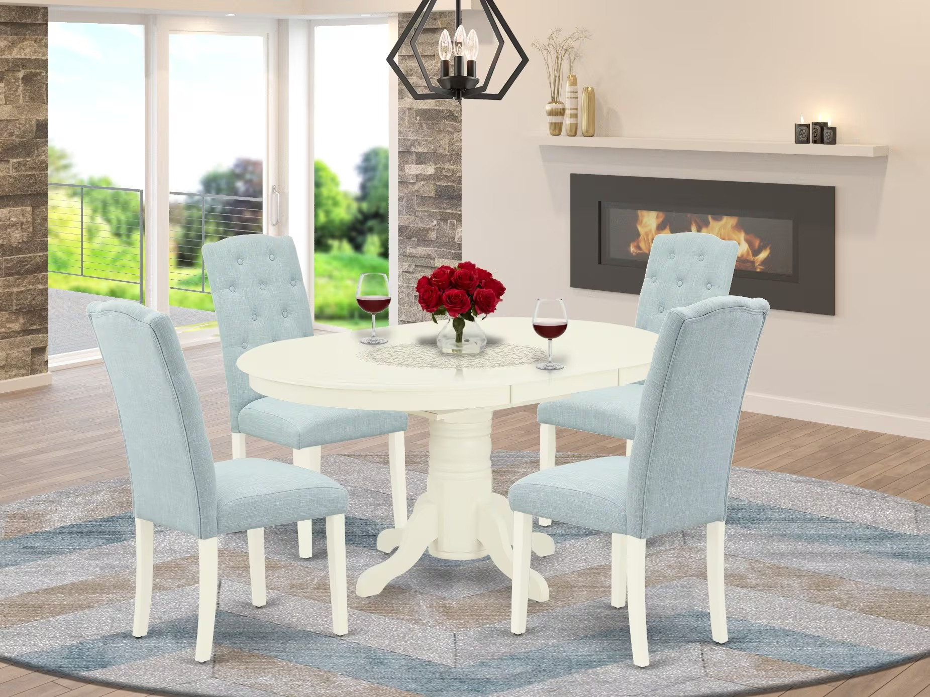One Allium Way Khalil Extendable Solid Wood Dining Set & Reviews ...