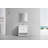 31.88 " W Freestanding Standard Free Standing 1 Single Vanity Bathroom Vanity With Acrylic Top-84921285