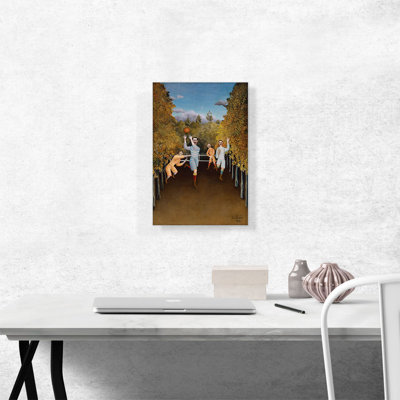 Les joueurs de football 1908 par Henri Rousseau, reproduction d'art sur toile tendue