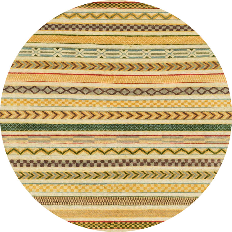 Abstract Indoor Rug, Round 8'
