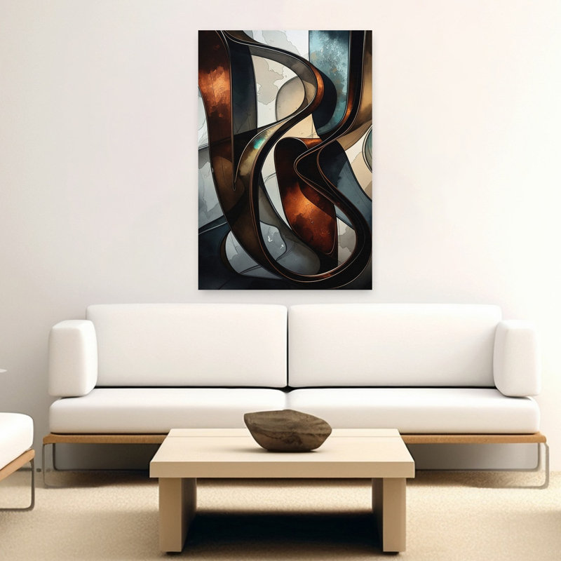 Contemporary Art Abstract Industrial Wall Art by Miguel Bruzual - Wrapped Canvas Print, 152.4 cm H x 101.6 cm W