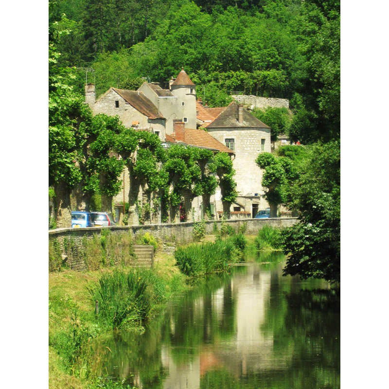 Décalcomanie murale noyers-sur-surien médiéval france, H 24 po x l 18 po