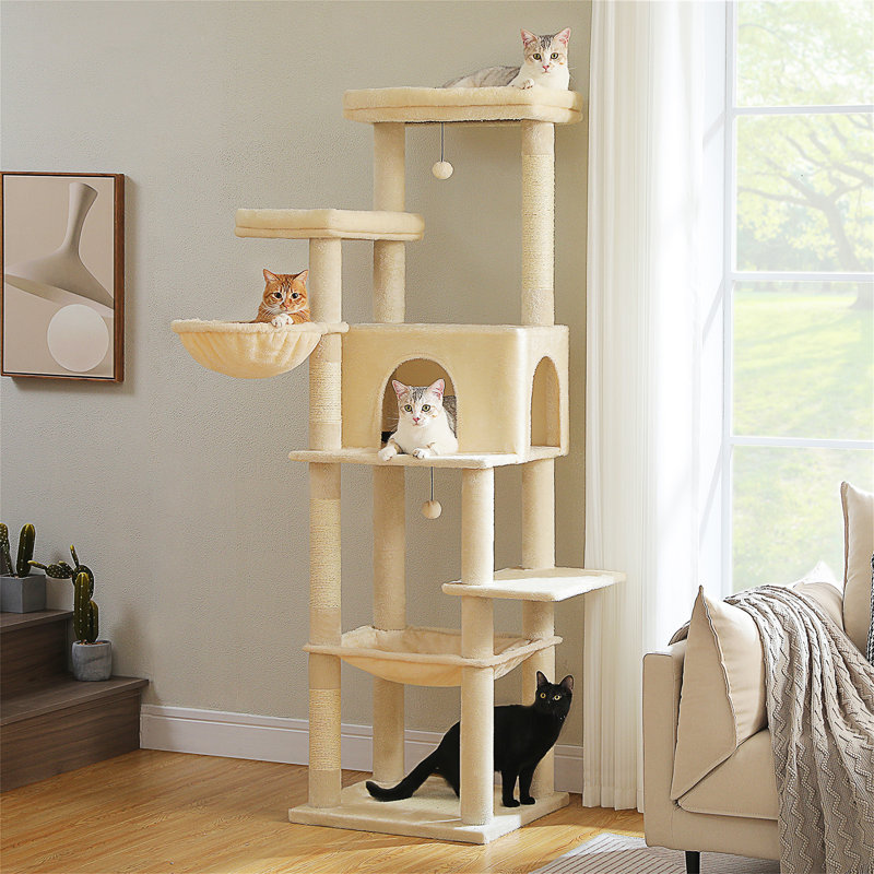 Arbre à chat, Beige