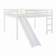 Lit mezzanine avec glissade, conception multifonctionnelle