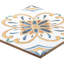 Monastery 8" x 8" Patterned Italian Porcelain Floor and Wall Tile-125361094