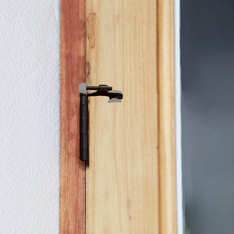Zinc Hinge Pin Stop, Matte Black