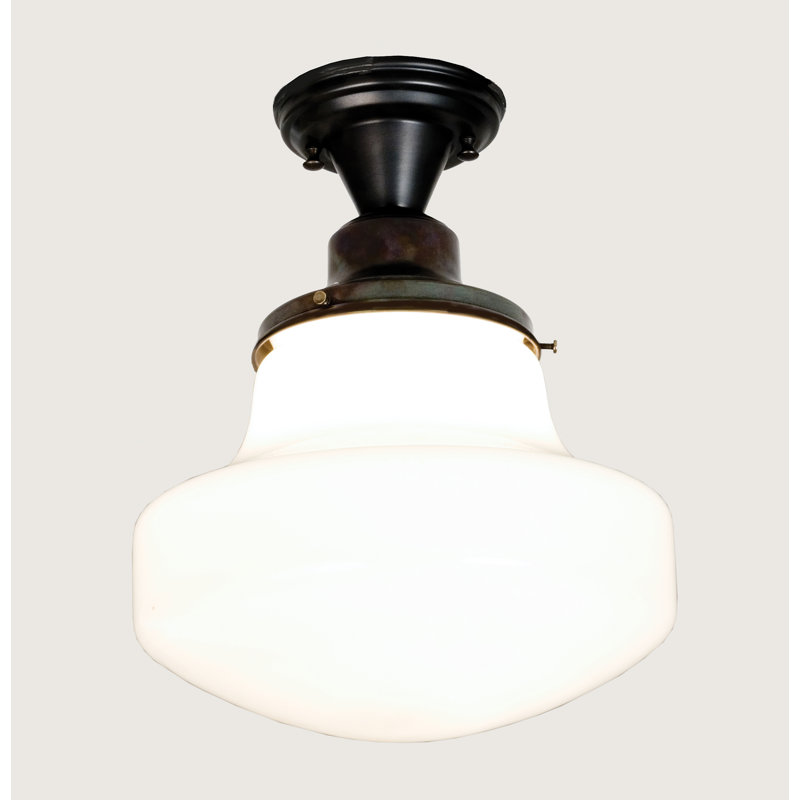 Schoolhouse & Early Electric 1 - Light Semi Flush Mount