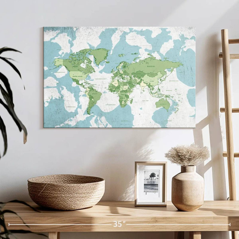 Keiri Educational World Map I, 16" H x 24" W