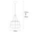 Luminaire suspendu géométrique 1 lumière Taryn-277873670