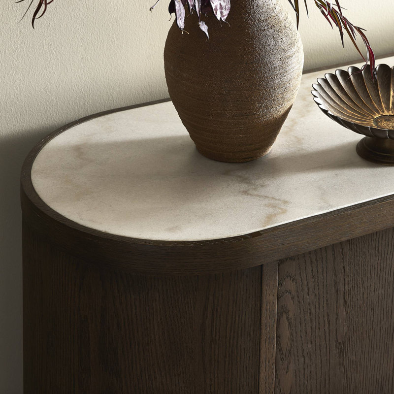 Galini 80'' W Solid Wood Sideboard