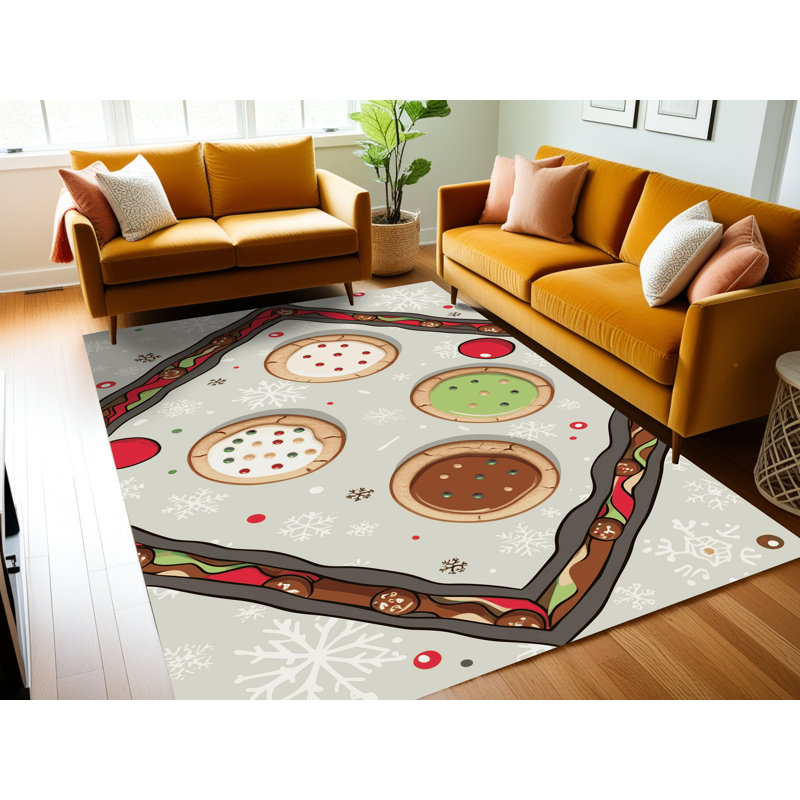 Tapis de vacances East Urban Home, Rectangle 5 pi x 7 pi