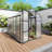 6X10 FT Polycarbonate Walk-In Greenhouse, Raised Base-128769452