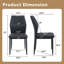 Ensemble de chaises de salle à manger ergonomiques avec PU stable et support stable-129028317-129028319