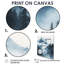 «Gignes Winter Misty Peaks In The Morning II - Mountains», reproduction d'art encadrée-825479367-825479389-825479387