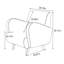 Chaise ergonomique avec tissu doux