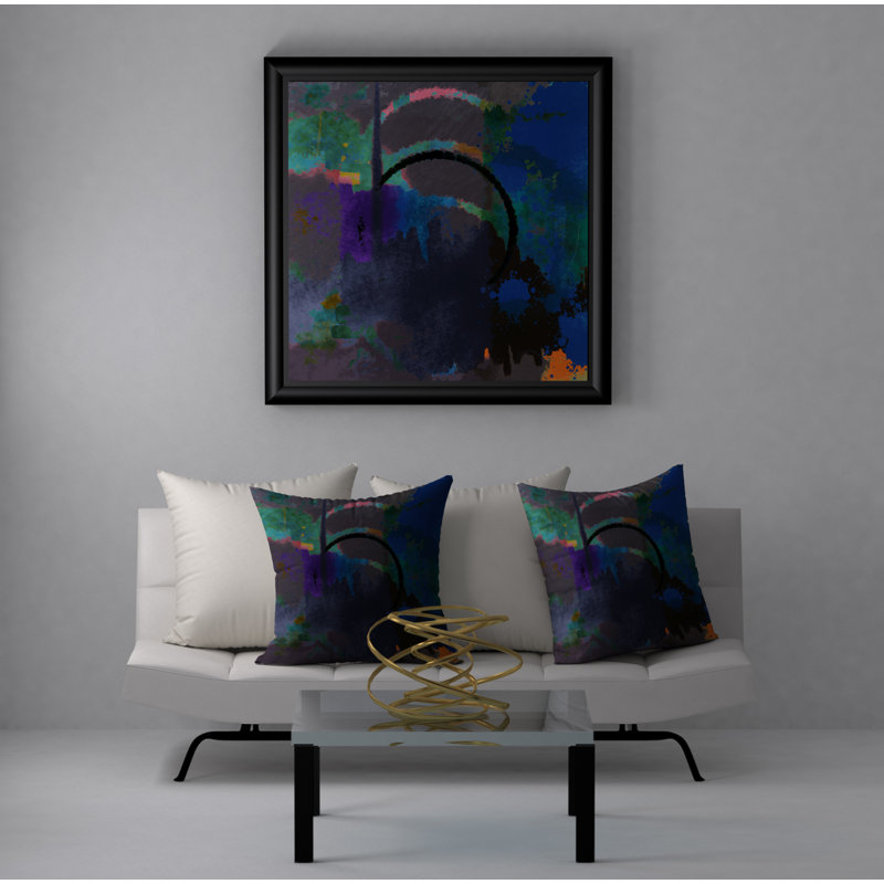 Housse de coussin carrée à embrassable Coy, 20 po X 20 po