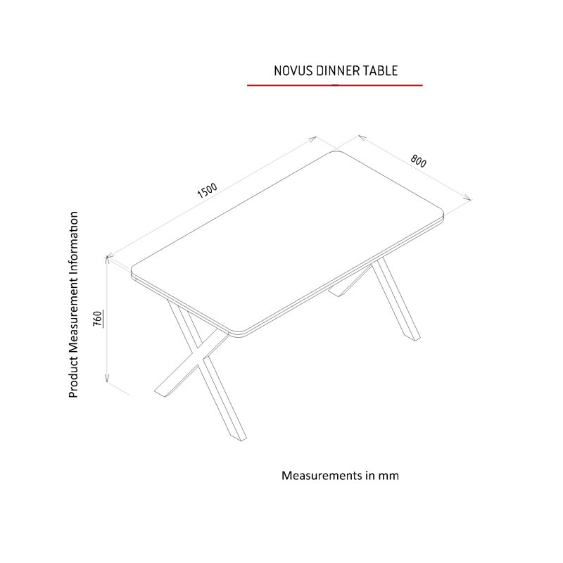 Comacho Metal Base Dining Table