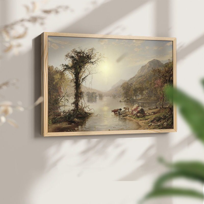 Paysages rétro-CLIV - reproduction encadrée, Naturel, H 16 po x l 20 po