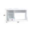 Huche de bureau 1 tiroir blanc Talmadge
