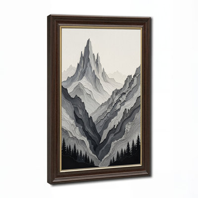 Art mural en toile noir et blanc