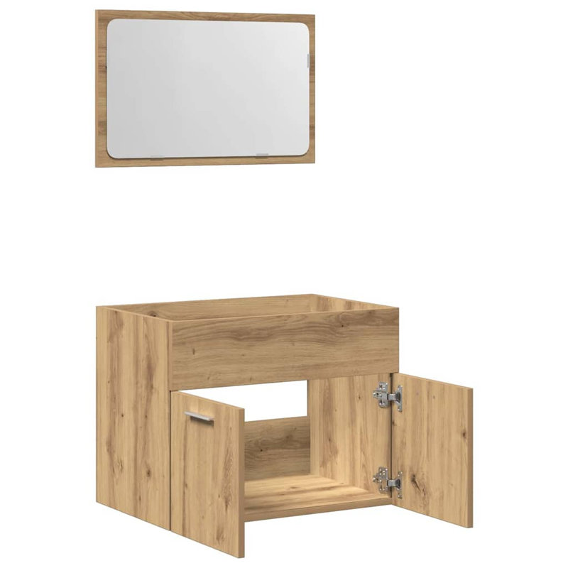 Bathroom Suite, Light Wood