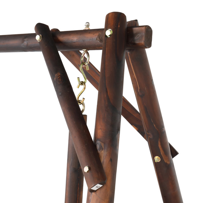 Balancelle de véranda avec support Branigans, Marron foncé