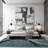 Tolchester Abstract Blue/Gray/Black Area Rug-930256155