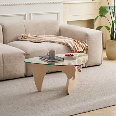 Tables basses en verre Table basse de style campagnard Mid-Century