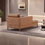 Chaise longue - similicuir et bois massif