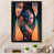 Impression noire sur toile encadrée sélectionné