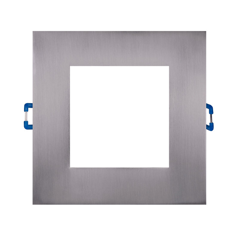 Dimmable Square Flush Mount, Nickel, 896 lm, 4000K