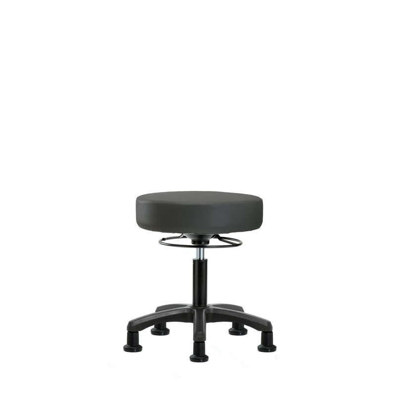 Tabouret de laboratoire Wilder, Anthracite, Patins