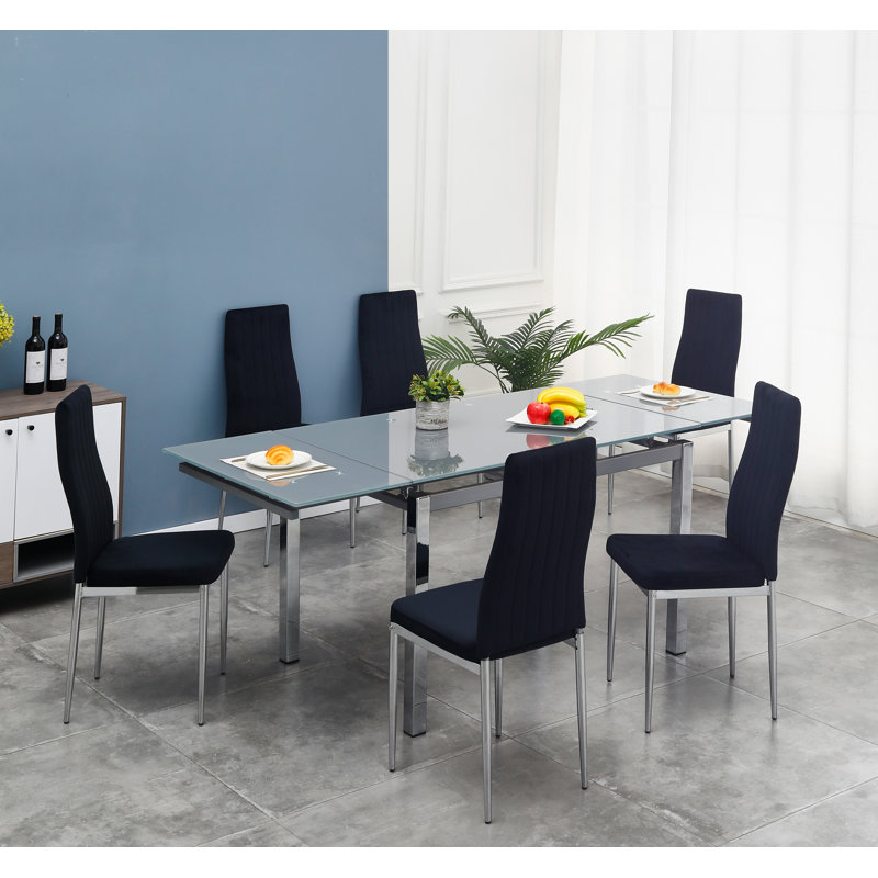 Amersfoort Dining Set, Black, Black