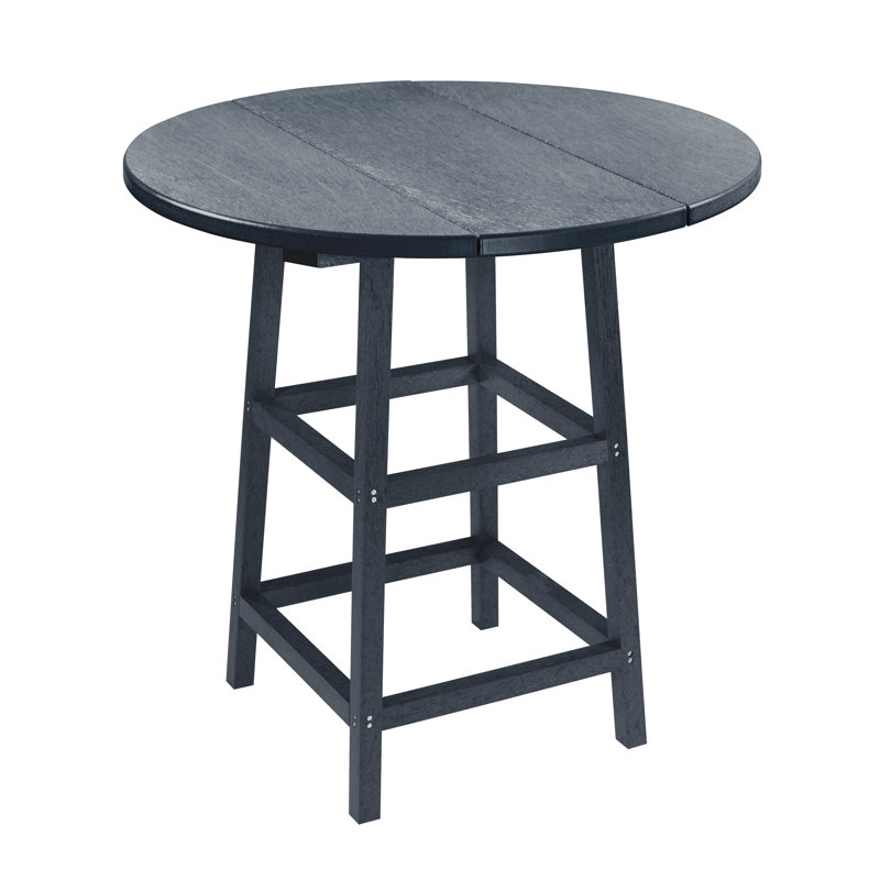 Table bistro Shay, H 43 po x l 33 po x L 33 po, Bleu marine atlantique